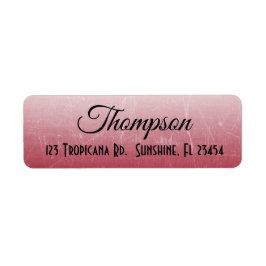 Aangepaste adreslabels voor rode verloop etiket