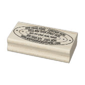 Aangepaste adresnaam Website Ovaal Rubber Stempel (Stempel)