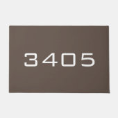 AANGEPASTE ADRESNUMMER EN kleur Deurmat (Voorkant)