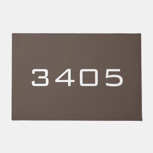 AANGEPASTE ADRESNUMMER EN kleur Deurmat (Voorkant)