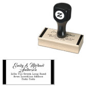 Aangepaste adresstempel  handschriftstijl rubberstempel (Gestempeld)