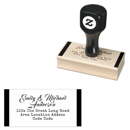 Aangepaste adresstempel  handschriftstijl rubberstempel (Gestempeld)
