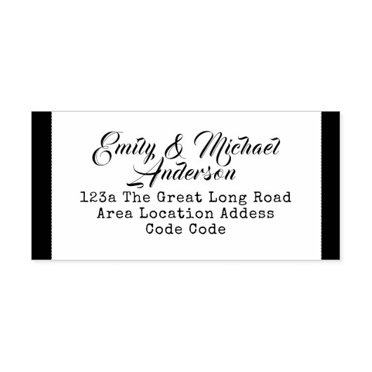 Aangepaste adresstempel handschriftstijl rubberstempel (Afrduk)