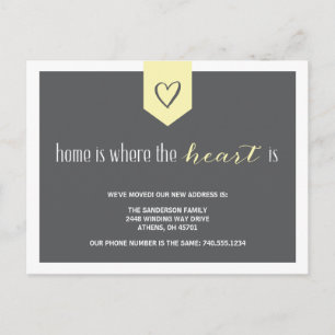 Aangepaste adreswijziging bevestigen aankondigingskaart