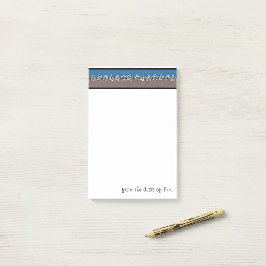 Aangepaste advertentie post-it® notes (Op bureau)