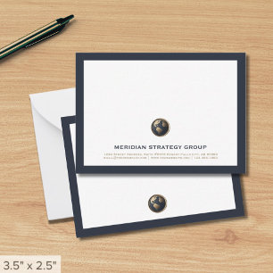 Aangepaste advies Logo Stationery Kaart Notitiekaartje