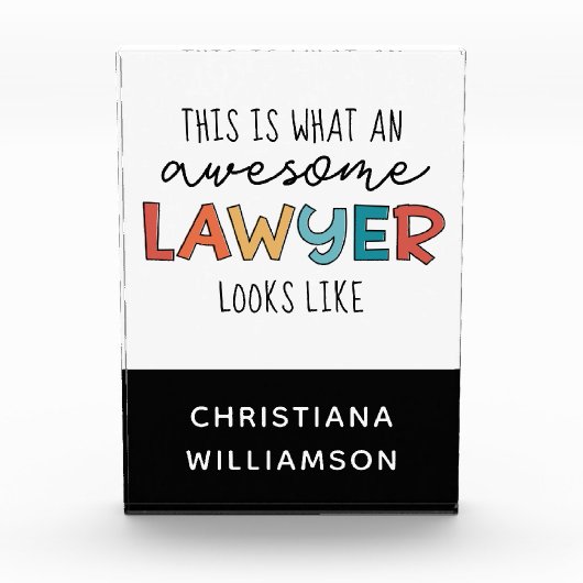 Aangepaste advocaat | Openbaar aanklager | Geweldi Fotoblokken (Voorkant)