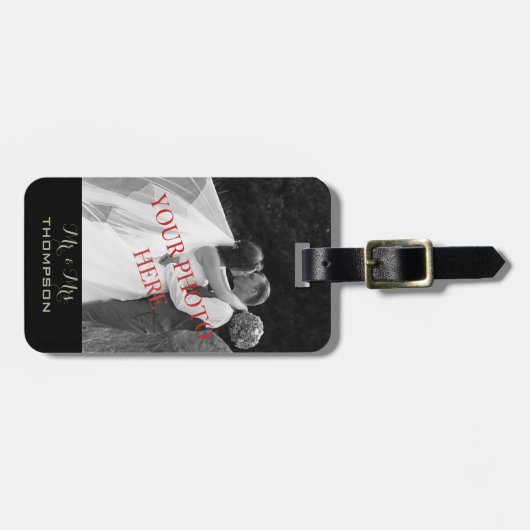 Aangepaste afbeelding aangepast bagagelabel (Voorkant horizontaal)