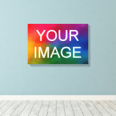 Aangepaste Afbeelding Afbeelding Foto Logo Sjabloo Canvas Afdruk (Insitu (Houten vloer))