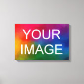 Aangepaste Afbeelding Afbeelding Foto Logo Sjabloo Canvas Afdruk (Voorkant)