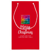 Aangepaste afbeelding Bedrijfslogo Tekst Prettig k Klein Cadeauzakje (Achterkant)