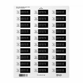 Aangepaste afbeelding en tekst etiket (Full Sheet)