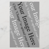 Aangepaste afbeelding en Tekst Sjabloon voor Stati Briefpapier (Voorkant)