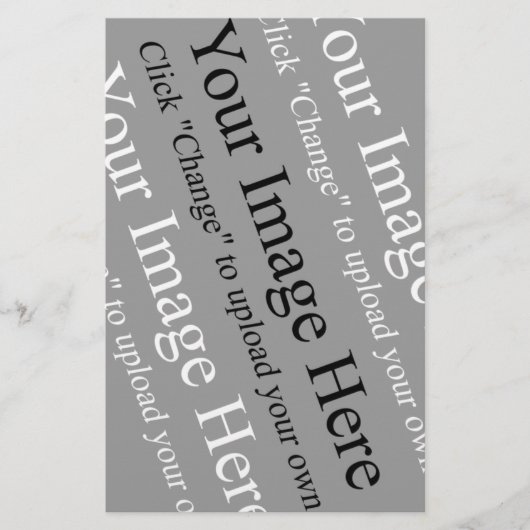 Aangepaste afbeelding en Tekst Sjabloon voor Stati Briefpapier (Voorkant)