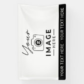 Aangepaste afbeelding en tekst spandoek (Verticaal)
