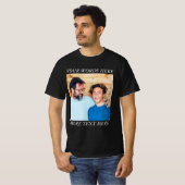 Aangepaste afbeelding en tekst T-shirt | Maak uw e (Voorkant volledig)