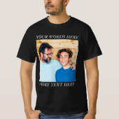Aangepaste afbeelding en tekst T-shirt | Maak uw e (Voorkant)