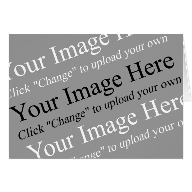 Aangepaste Afbeelding Fill Kaart Sjabloon (Voorkant Horizontaal)