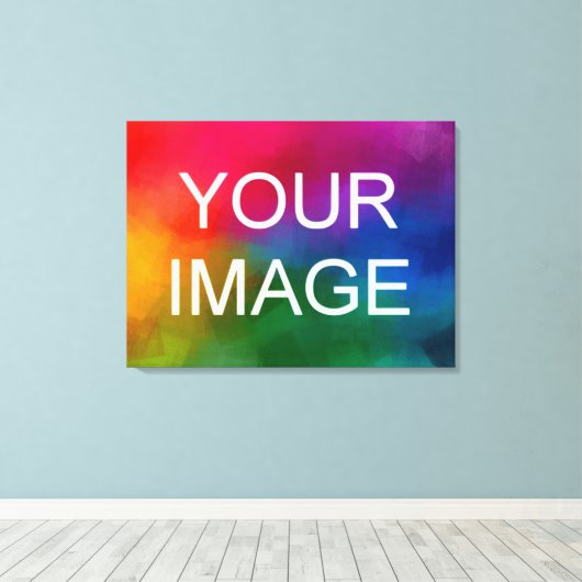 Aangepaste Afbeelding foto Afbeelding Logo Beste k Canvas Afdruk (Insitu (Houten vloer))