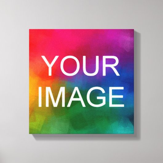 Aangepaste Afbeelding Foto Afbeelding Logo Budget Canvas Afdruk (Voorkant)