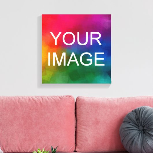 Aangepaste Afbeelding Foto Afbeelding Logo Budget  Canvas Afdruk (Insitu (Woonkamer))