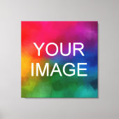 Aangepaste Afbeelding Foto Logo Budget Square Hoge Canvas Afdruk (Voorkant)