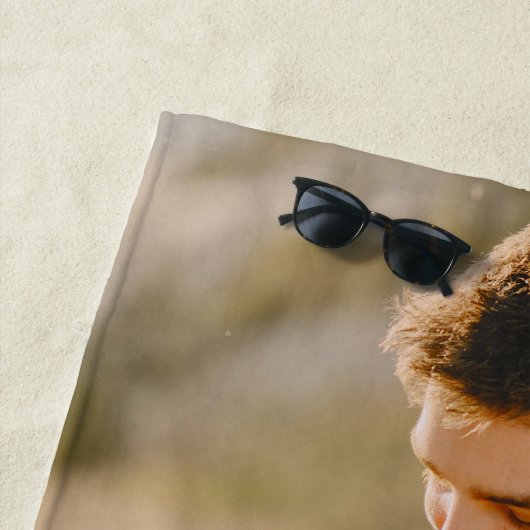 Aangepaste Afbeelding Gepersonaliseerde foto met t Strandlaken (In situ)