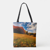 Aangepaste Afbeelding herfst Natuur Waterverf Canv Tote Bag (Achterkant)