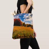 Aangepaste Afbeelding herfst Natuur Waterverf Canv Tote Bag (Dichtbij)