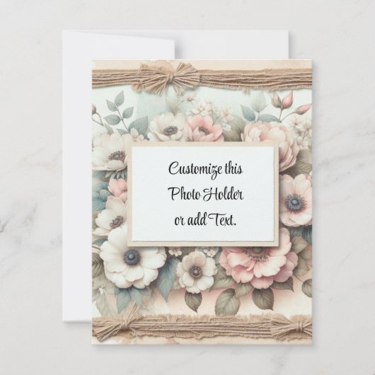 Aangepaste Afbeelding houder Bedankkaart (Voorkant)