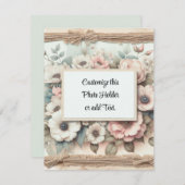 Aangepaste Afbeelding houder Bedankkaart (Voorkant / Achterkant)