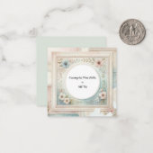 Aangepaste Afbeelding houder Notitiekaartje (Voorkant / Achterkant in situ)