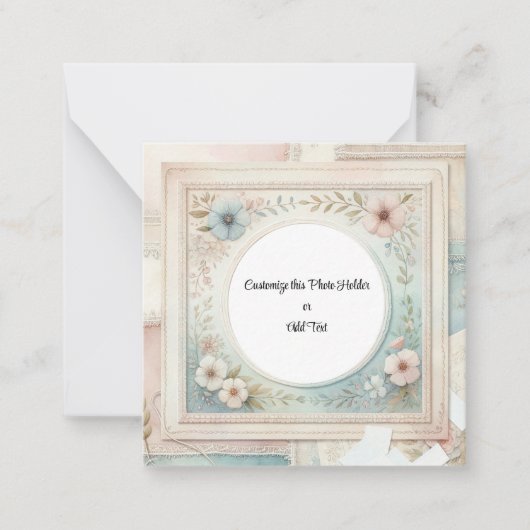 Aangepaste Afbeelding houder Notitiekaartje (Voorkant)