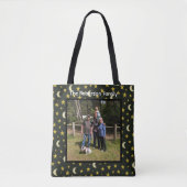 Aangepaste afbeelding manen en sterren tote bag (Voorkant)