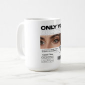 Aangepaste afbeelding, naam & tekst | Persoonlijke Koffiemok (Voorkant links)