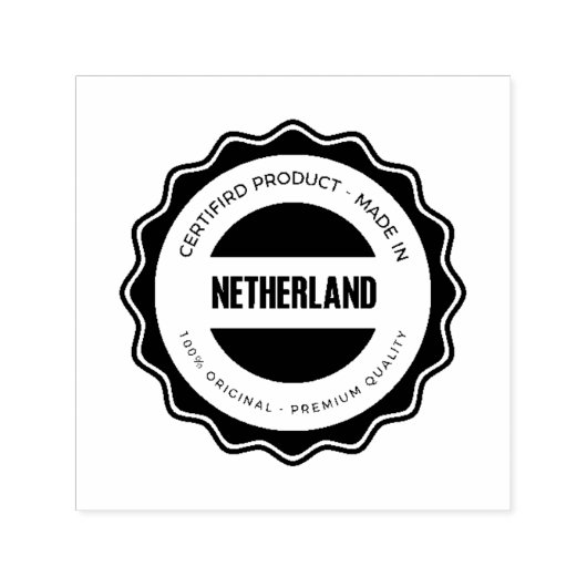 Aangepaste Afbeelding of Logo Zwarte Inkt Kleur Ka Zelfinktende Stempel (Design)