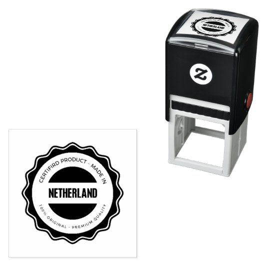 Aangepaste afbeelding of logo Zwarte inktkleur Kan Zelfinktende Stempel (In situ)
