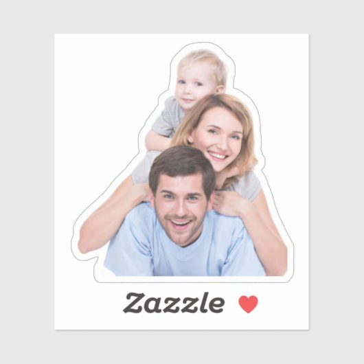 Aangepaste Afbeelding Sticker gepersonaliseerde fo