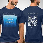 Aangepaste Afbeelding tekst en QR Code Scan toevoe T-shirt