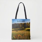 Aangepaste Afbeelding / Tekst Natuur Waterverf Can Tote Bag (Voorkant)