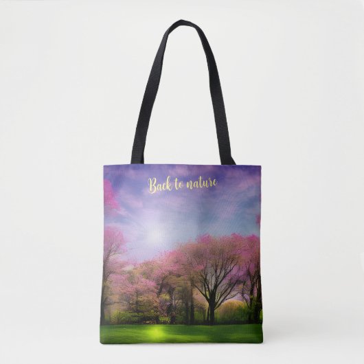 Aangepaste Afbeelding / Tekst Natuur Waterverf Can Tote Bag (Voorkant)