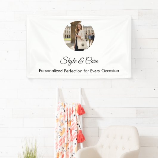 Aangepaste afbeelding tekst professioneel wit disp spandoek (Insitu)