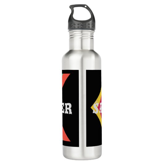 Aangepaste Afbeelding tekst watertekst opslaan oog Waterfles (Achterkant)