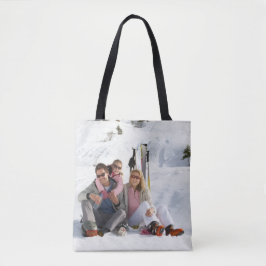Aangepaste afbeelding | Upload 2 volledige foto's Tote Bag