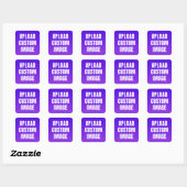 Aangepaste afbeelding uploaden - Voeg je eigen afb Vierkante Sticker (Vel)