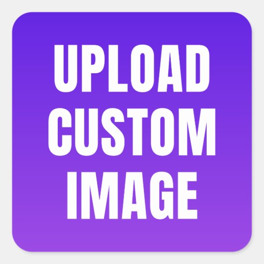 Aangepaste afbeelding uploaden - Voeg je eigen afb Vierkante Sticker (Voorkant)