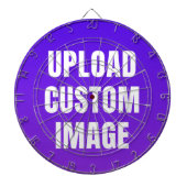 Aangepaste afbeelding uploaden - Voeg uw eigen afb Dartbord (Voorkant)