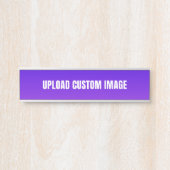 Aangepaste afbeelding uploaden - Voeg uw eigen afb Deurbordje (Voorkant)