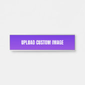 Aangepaste afbeelding uploaden - Voeg uw eigen afb Deurbordje (Voorkant)