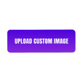 Aangepaste afbeelding uploaden - Voeg uw eigen afb Etiket (Voorkant)